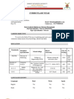 Curriculam Vitae