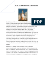 La Aplicación de La Derivada en La Ingenieria