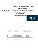 Project Management Plan CAPESKATE Salesian Skate Park Cape Town