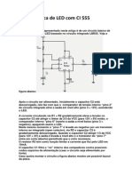 Circuito Pisca LED Com CI 555