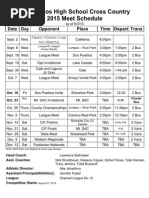 2015 CC Schedule