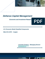 Defiance Capital Management Economic Model Simplified Components