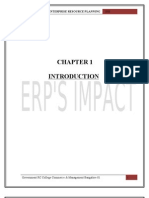 Erp Impact On Organizations