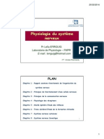 Physiologie Du Système Nerveux