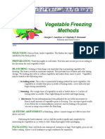 Vegetable Freezing Methods