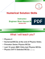 Numerical Skills Lecture