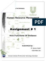 Human Resource Management at Unilever1