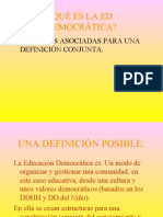 Educación Democrática Participación y Convivencia