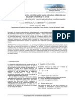 Calculo de Asentamientos Con Interaccion Sueloestructura Utilizando Una Ecuacion Constitutiva No Lineal