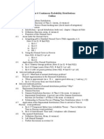 Chapter 6 Continuous Probability Distributions