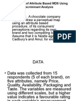 An Example of Attribute Based MDS Using Discriminant Analysis