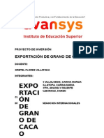 Proyecto de Exportacion Cacao