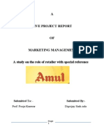 A Live Project Report of Marketing Management