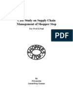 Case Study On Supply Chain Management of Shopper Stop: For Prof S.Paul