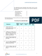 Autocratic-Democratic Leadership Style Questionnaire