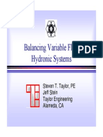 Balancing Variable Flow Systems Taylor