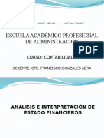 Contabilidad I - Sesion 14 y 15 - Analisis e Interpretacion de Estados Financieros