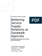 Bettering Service Supply Relations at Sandwalk Agencies