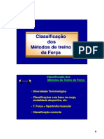 Classificação Dos Metodos de Treino de Força