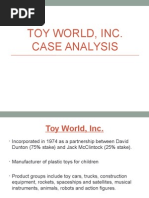 Case Analysis - Toy World