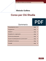 Corso Metodo Golfera Per Chi Studia