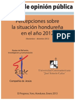 Boletín Sondeo de Opinión 2012