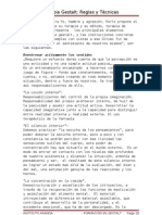 Terapia Gestalt: Reglas y Técnicas