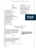 Tinsley V Flanagan AZ DES Class Action Complaint 2015