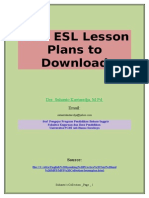 Free ESL Lesson Plans To Download