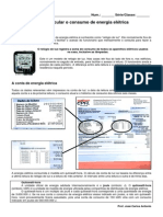 Como Calcular o Consumo de Energia Elétrica PDF