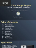Band-Pass Filter Design Project