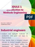 Introduction To Methods Engineering