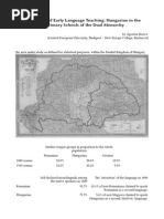 The Politics of Early Language Teaching: Hungarian in The Primary Schools of The Dual Monarchy