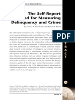 The Self-Report Method For Measuring Delinquency and Crime: A B S T R A C T