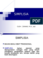 Simplisia Obat Tradisional