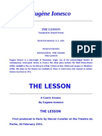 The Lesson - Eugene Ionesco