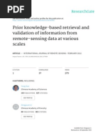 Prior Knowledge-Based Retrieval and Validation of Information From Remote-Sensing Data at Various Scales