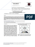 Sciencedirect: A Review On Recycling Aluminum Chips by Hot Extrusion Process