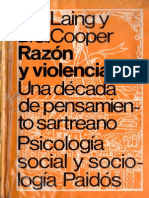 Razon y Violencia Una Decada de Pensamiento Sartreano Laing Cooper 1964 PDF