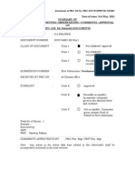 Date of Issue: 3rd May. 2011 Summary of Consolidated PMT/PMC Observations / Comments / Approval ON EPC (J.R. MC Dermott) DOCUMENTS