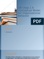 Conceptual Model For Organizational Behaviour