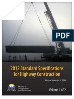 2012 Standard Specification For Highway Construction Vol 1