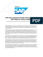 SAP Africa Launches South African Chapter of SAP Skills For Africa Initiative