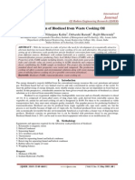 Production of Biodiesel From Waste Cooking Oil