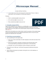 Olympus Microscope Manual - Draft