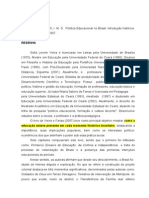 Resenha - Política Educacional No Brasil