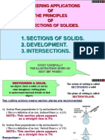 Sections of Solids. 2. Development. 3. Intersections