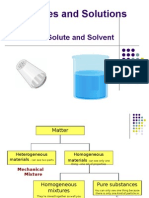 Solute and Solvent