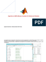 Algoritmo Matlab de Un Sistema de Pendulos