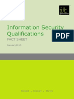 Qualifications ISO27001